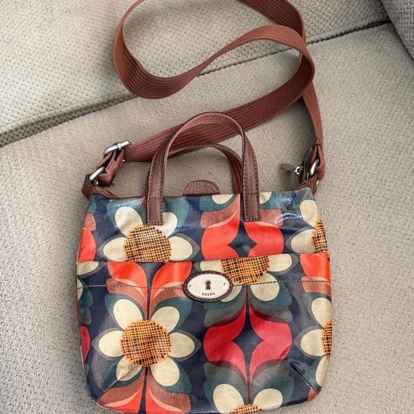 Fossil Women's Retro Floral Crossbody Bag - Multicolor - Picture 1 of 4